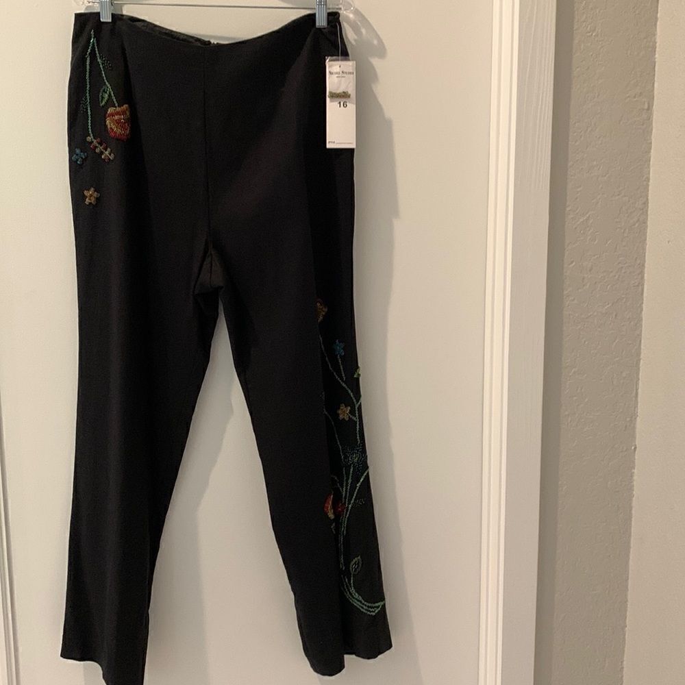 Nicole Studio NY Black Pants